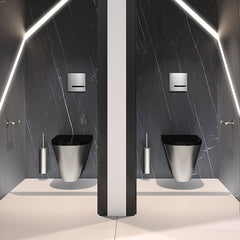 Delabie Toiletrolhouder voor enkele rol RVS mat - afbeelding 2