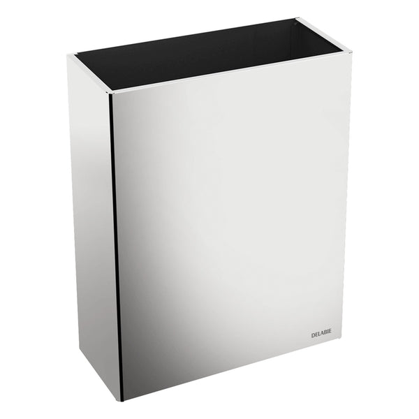 Delabie Afvalkorf muurmodel 38 liter RVS glanzend