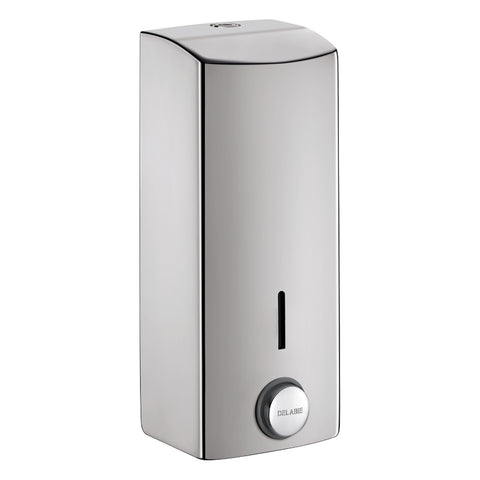 Delabie Zeepdispenser muurmodel met soepele drukknop 1 liter RVS mat