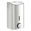Delabie Zeepdispenser muurmodel met soepele drukknop 0,5 liter RVS glanzend