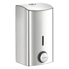 Delabie Zeepdispenser muurmodel met soepele drukknop 0,5 liter RVS glanzend