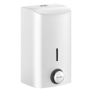 Delabie Zeepdispenser muurmodel met soepele drukknop 0,5 liter wit