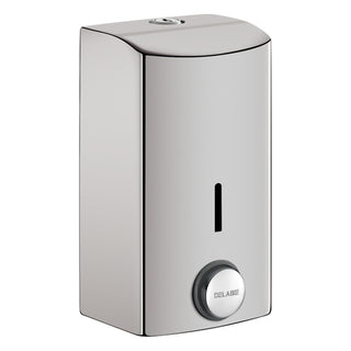 Delabie Zeepdispenser muurmodel met soepele drukknop 0,5 liter RVS mat