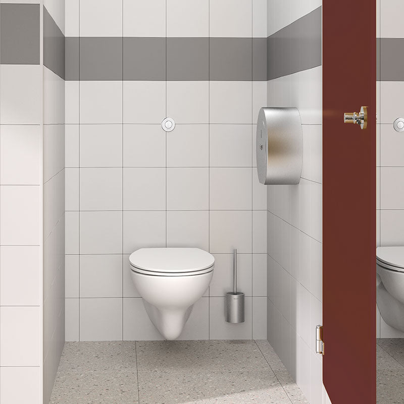 Delabie JUMBO toiletrolhouder 400 m met slot RVS mat - afbeelding 3