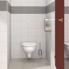 Delabie JUMBO toiletrolhouder 400 m met slot RVS mat - afbeelding 3