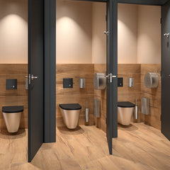 Delabie JUMBO toiletrolhouder 400 m met slot RVS mat - afbeelding 4