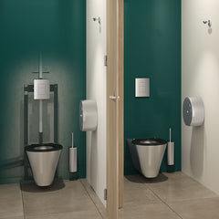 Delabie TEMPOFIX 3 zelfdragend voorwandsysteem toilet zelfsluitend of batterij afvoer 90 mm - afbeelding 2