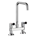 Delabie Tweegats mengkraan op blad hartafstand 150 mm 60 l/min uitloop L.300 chroom