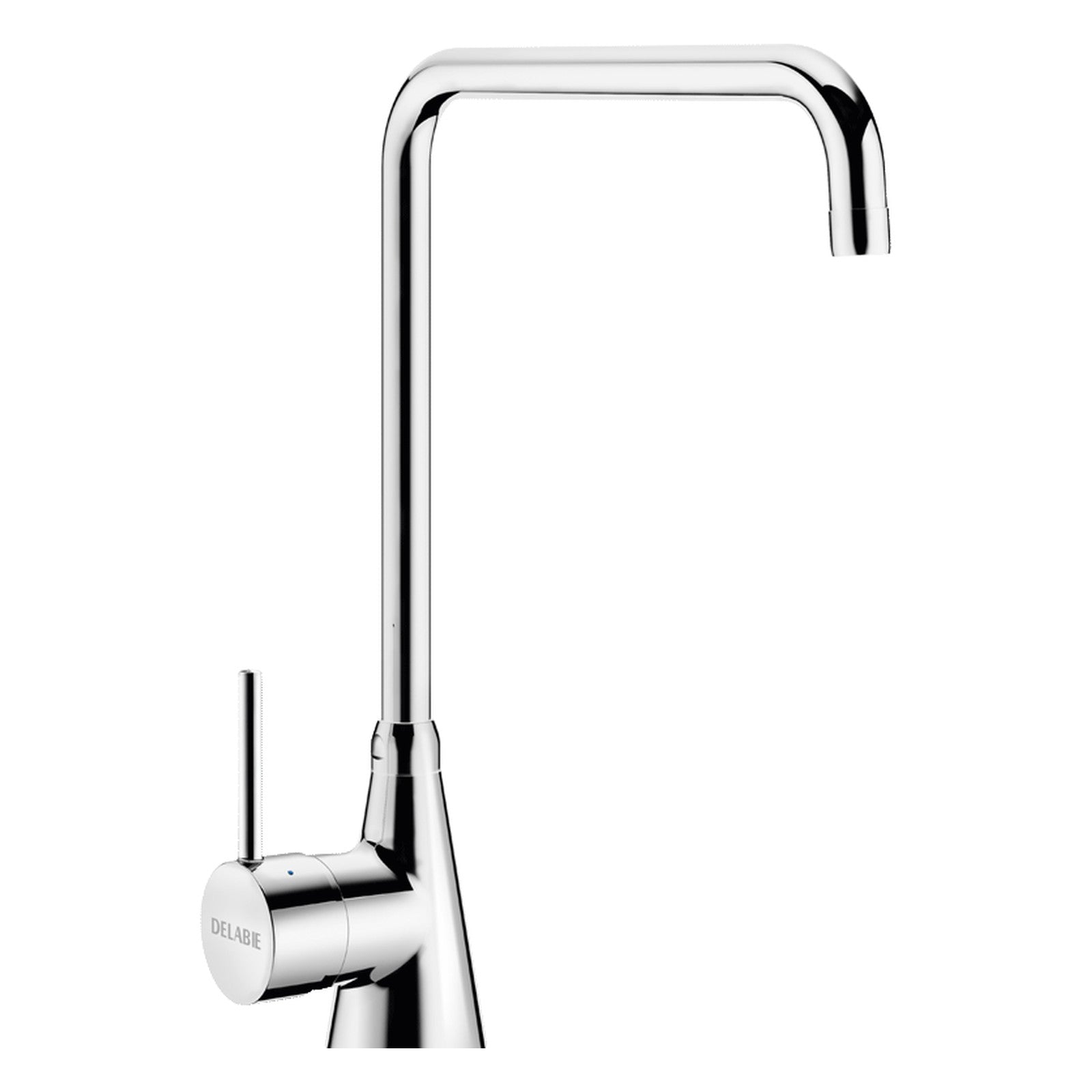 Delabie Eengreeps mengkraan op blad 60 l/min met draaibare uitloop H.355 L.300 chroom