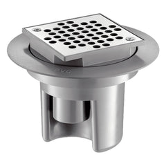 Delabie Doucheput 100 x 100 mm met regelbare hoogte en uitgang Ø40 voor betegelde vloer of ruwe beton