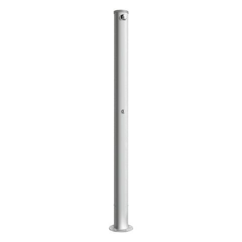 Delabie PLEIN AIR zelfsluitende buitendouche 2 douches en voetdouche aluminium