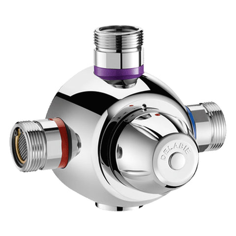 Delabie PREMIX CONFORT centrale thermostatische mengautomaat 90 l/min M1" chroom