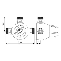 Delabie PREMIX CONFORT centrale thermostatische mengautomaat 90 l/min M1