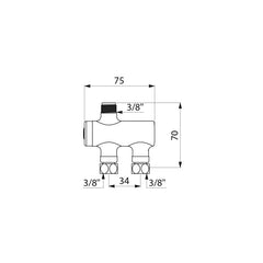 Delabie PREMIX NANO thermostatische mengautomaat FFM3/8
