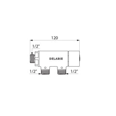 Delabie PREMIX COMPACT thermostatische mengautomaat M1/2