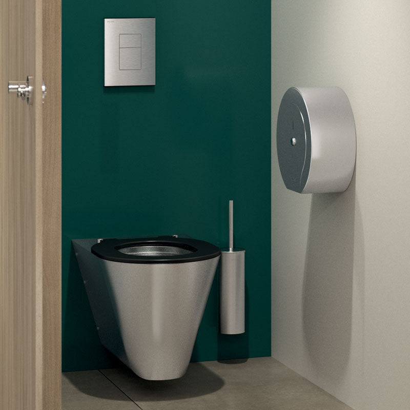 Delabie TEMPOFLUX 3 zelfsluitende toiletspoeler bedieningsplaat 3/6 liter rechthoekig RVS mat - afbeelding 2