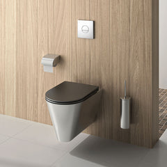 Delabie TEMPOFLUX 3 zelfsluitende toiletspoeler bedieningsplaat 3/6 liter rond chroom - afbeelding 3