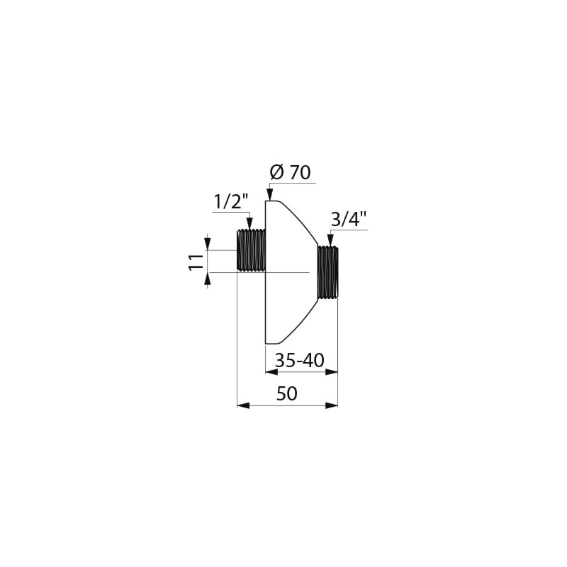 Delabie S-koppeling M1/2