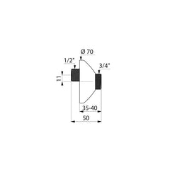 Delabie S-koppeling M1/2
