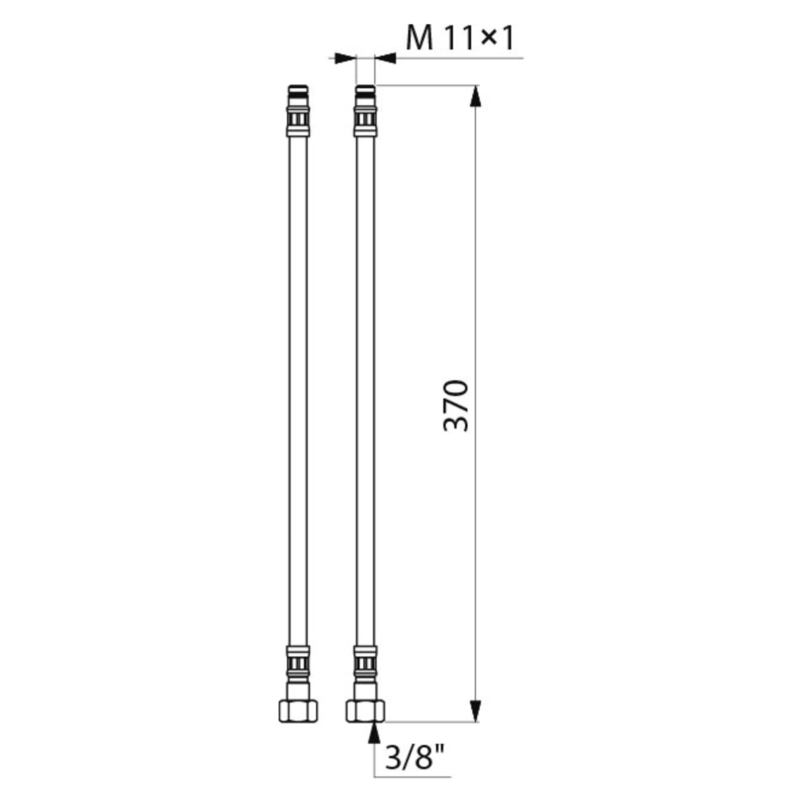 Delabie RVS flexibels F3/8
