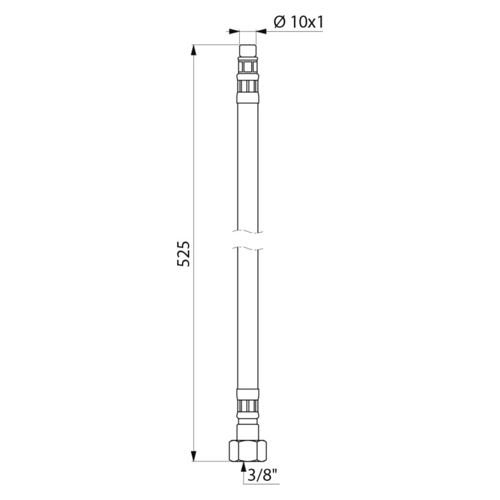 Delabie PEX flexibels F3/8