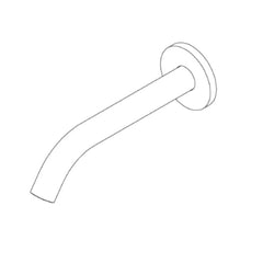 Ritmonio Messing 1/2 Baduitloop 24mm wand 200mm E0BA0155H3C