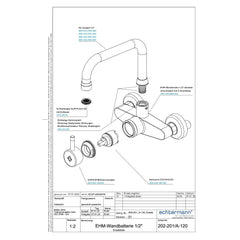 Onderdelentekening Echtermann Gastro 202-201 A-120
