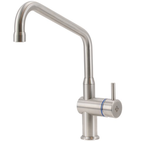 Echtermann Gastro 1-hendel mengkraan 1/2" 1-gats met zwenkuitloop A=200mm H=250mm lage druk RVS Artikel nummer 203-101/200-250