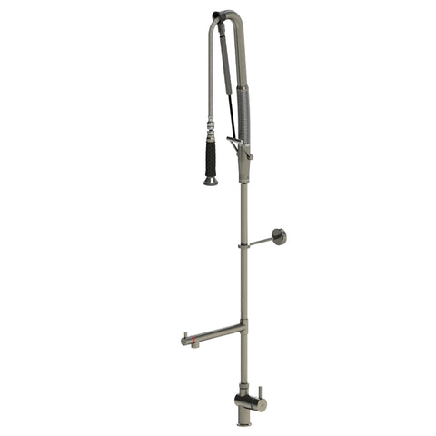 Echtermann Top Clean voorspoeldouche 1-gats bladmodel 1-hendel met tussenkraan RVS Artikel nummer 301-102/270-295