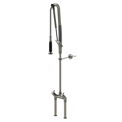 Echtermann Top Clean voorspoeldouche 2-gats bladmodel 2-greeps RVS Artikel nummer 305-202/000