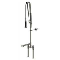 Echtermann Top Clean voorspoeldouche 2-gats bladmodel 2-greeps met tussenkraan RVS Artikel nummer 305-202/02/220-275