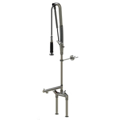 Echtermann Top Clean voorspoeldouche 2-gats bladmodel 2-greeps met tussenkraan RVS Artikel nummer 305-202/220-285