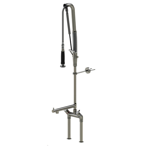 Echtermann Top Clean voorspoeldouche 2-gats bladmodel 2-greeps met tussenkraan RVS Artikel nummer 305-202/220-285