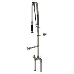 Echtermann Top Clean voorspoeldouche 2-gats bladmodel 2-greeps met tussenkraan RVS Artikel nummer 305-202/220-440