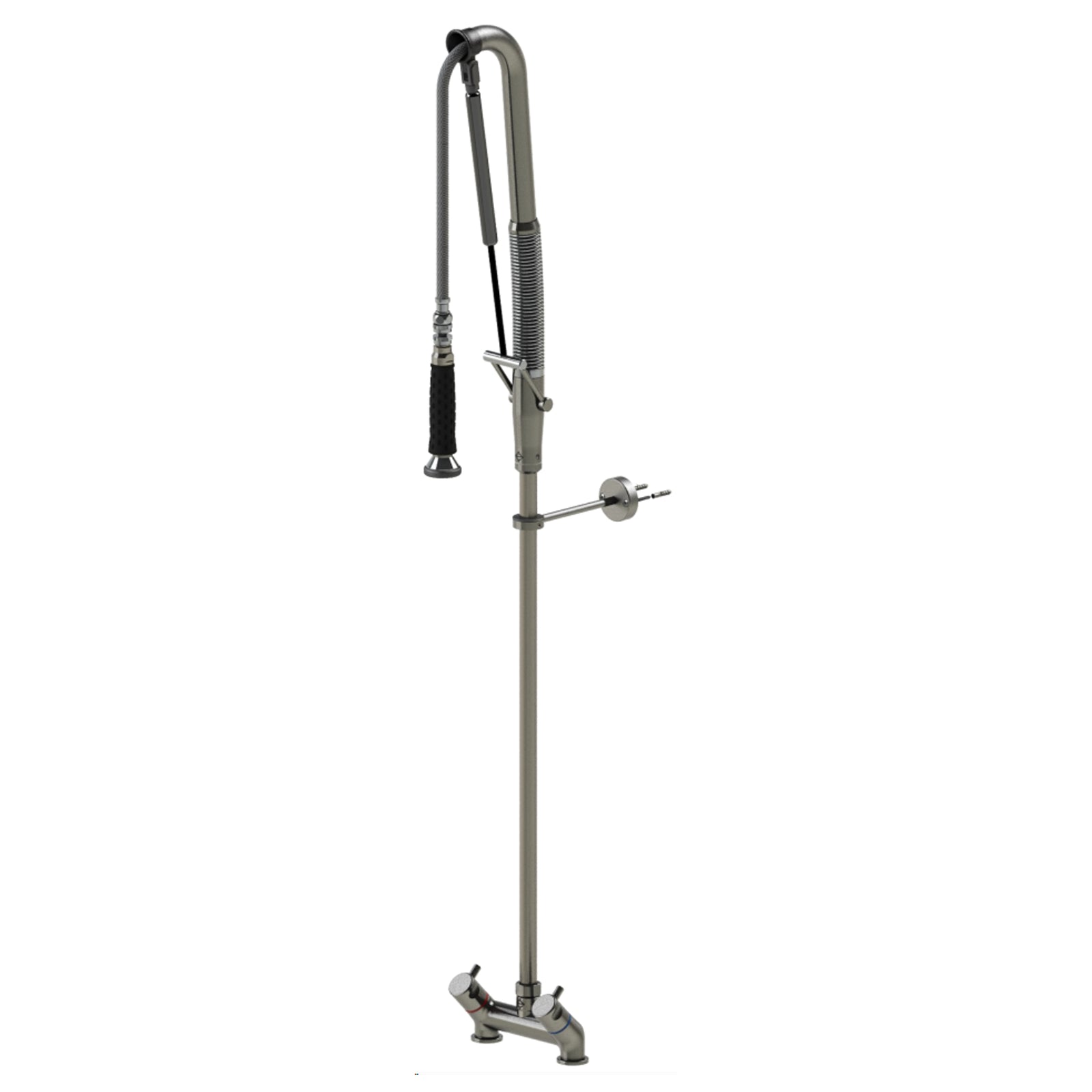 Echtermann Top Clean voorspoeldouche 2-gats bladmodel 2-greeps laag model RVS Artikel nummer 305-204/000