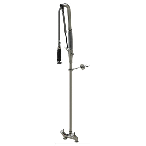 Echtermann Top Clean voorspoeldouche 2-gats bladmodel 2-greeps laag model RVS Artikel nummer 305-204/000
