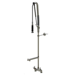 Echtermann Top Clean voorspoeldouche 2-gats bladmodel 2-greeps met tussenkraan laag model RVS Artikel nummer 305-204/220-245
