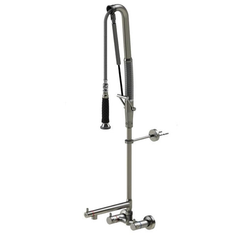 Echtermann Top Clean voorspoeldouche wandmodel 2-greeps met tussenkraan RVS Artikel nummer 306-202/02/220-050
