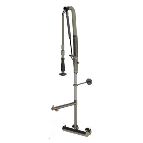 Echtermann Top Clean voorspoeldouche wandmodel met thermostaat en tussenkraan RVS Artikel nummer 310-202/220-215