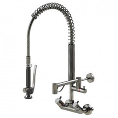 Echtermann Smart Clean voorspoeldouche wandmodel 2-greeps met tussenkraan RVS Artikel nummer 346-202/200-140