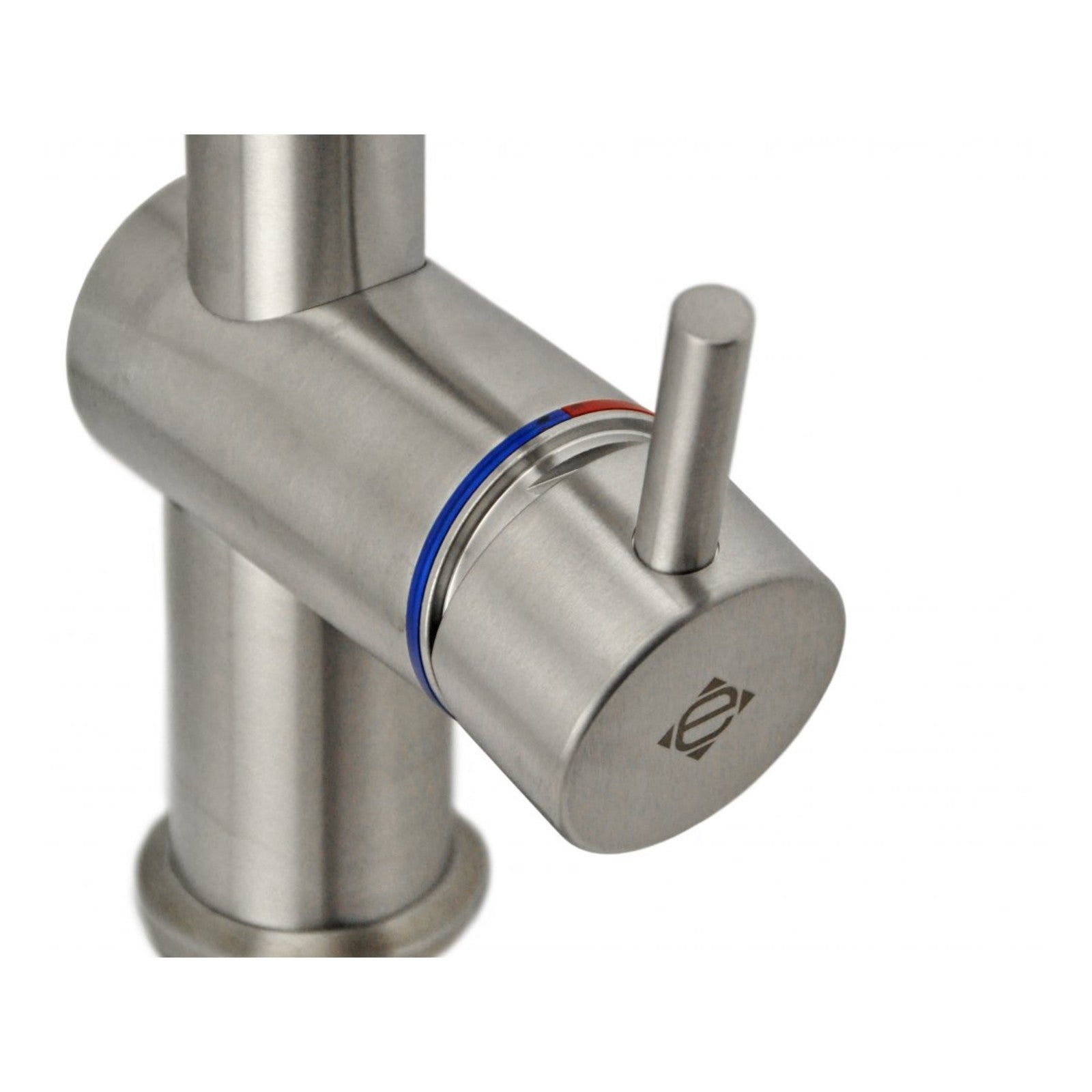 Echtermann Comfort Clean voorspoeldouche 1-gats bladmodel 1-hendel lage bouwhoogte lage druk RVS Artikel nummer 363-101/230-125