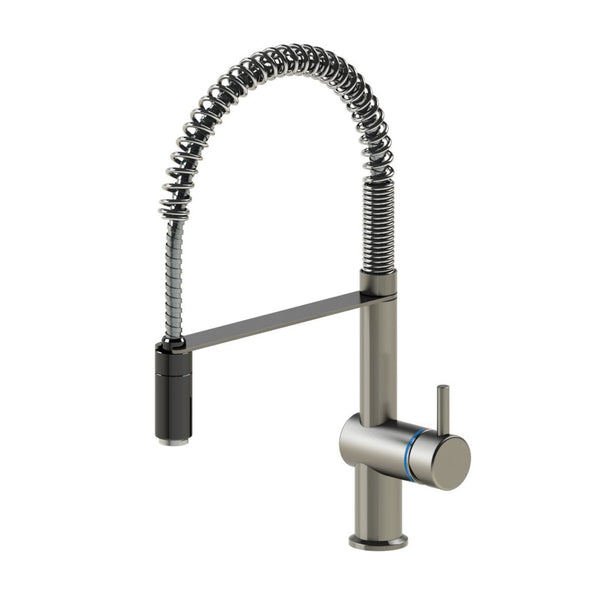 Echtermann Comfort Clean voorspoeldouche 1-gats bladmodel 1-hendel lage bouwhoogte lage druk RVS Artikel nummer 363-101/230-125