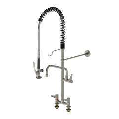 Echtermann ECOSTAR voorspoeldouche 2-gats bladmodel met tussenkraan RVS 304 Artikel nummer 700-201/255-325