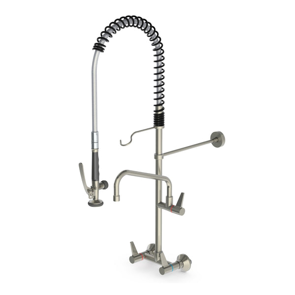 Echtermann ECOSTAR voorspoeldouche wandmodel met tussenkraan RVS 304 Artikel nummer 701-201/255-300