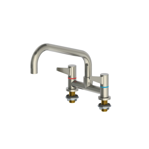 Echtermann ECOSTAR 2-greeps mengkraan 2-gats met draaibare uitloop A=254mm H=120mm RVS 304 Artikel nummer 720-201/255-120