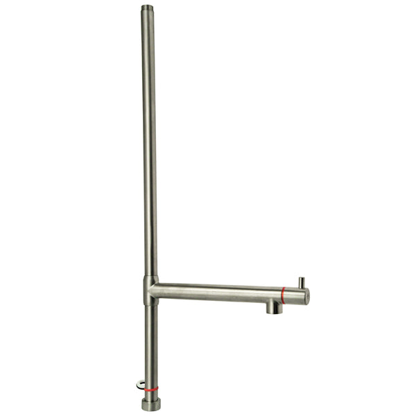 Echtermann stijgpijp H=670mm met zwenkuitloop 220mm voor Top Clean RVS Artikel nummer 827-311/220-165-670/02