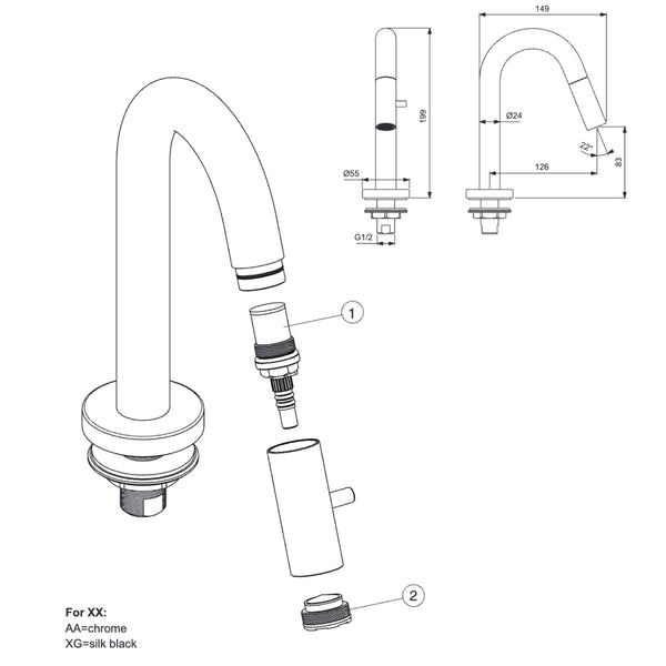 CLOU Freddo 2 fountain tap high version
