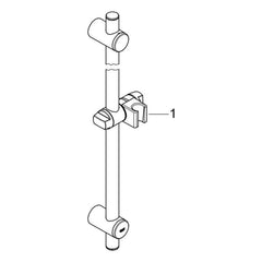 Onderdelentekening Grohe Vitalio trend glijstang, 600 mm
