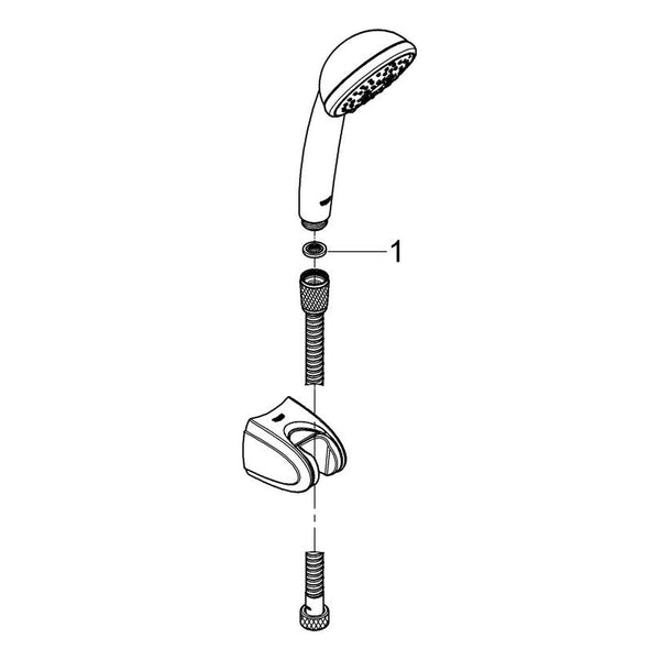 Onderdelentekening Grohe Vitalio trend doucheset