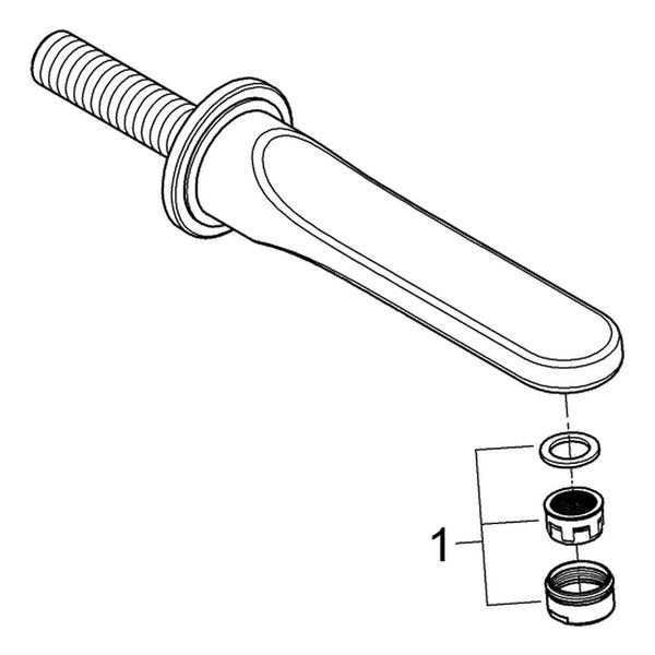 Onderdelentekening Grohe Veris baduitloop